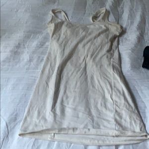 a creme tank top